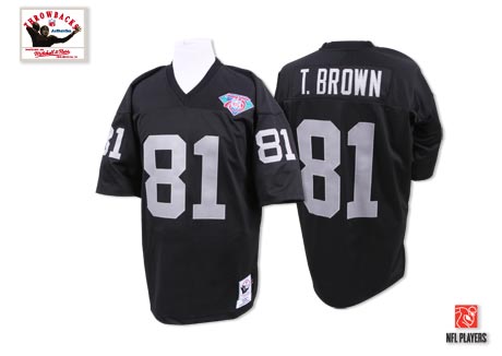 Tim Brown Las Vegas Raiders black Throwback jersey