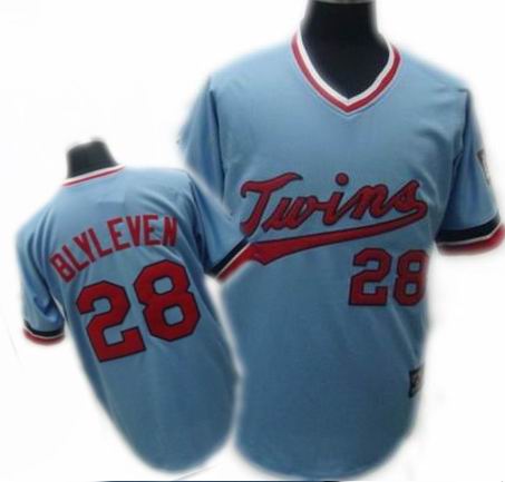 Bert Blyleven Minnesota Twins blue Throwback jersey