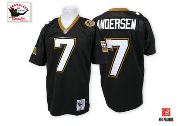 Morten Andersen New Orleans Saints black Throwback jersey