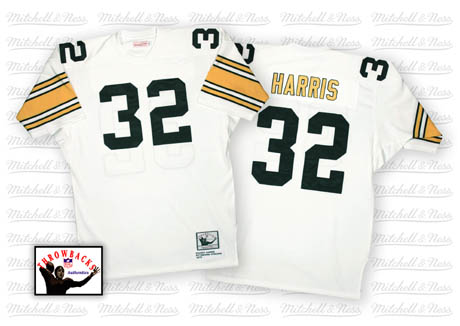 Franco Harris Pittsburgh Steelers white Throwback jersey