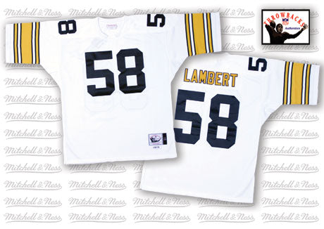 Jack Lambert Pittsburgh Steelers white Throwback jersey