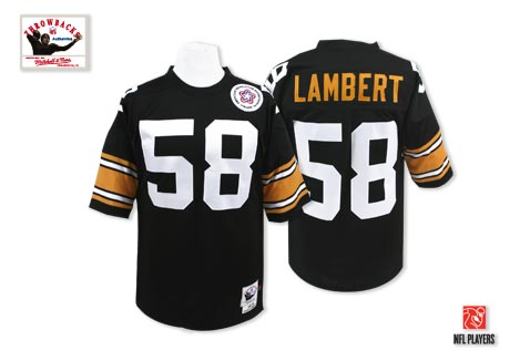 Jack Lambert Pittsburgh Steelers black Throwback jersey