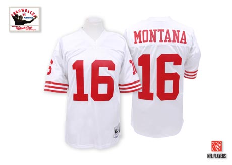 Joe Montana San Francisco 49ers white Throwback jersey