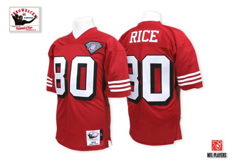 Jerry Rice San Francisco 49ers red Throwback jersey