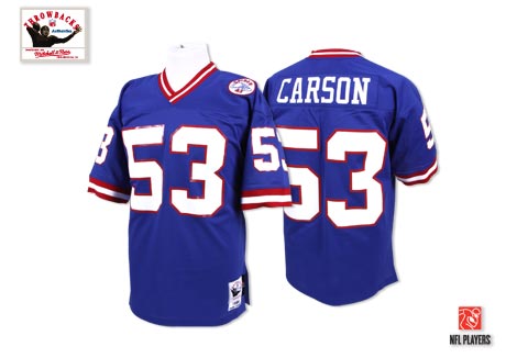 Harry Carson New York Giants blue Throwback jersey