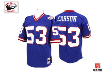 Harry Carson New York Giants blue Throwback jersey