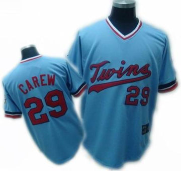 Carew Minnesota Twins blue Throwback jersey