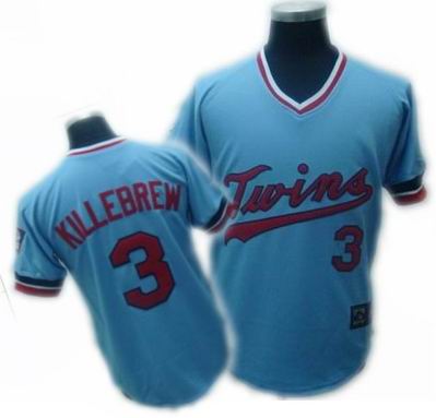 Killebrew Minnesota Twins blue Throwback jersey