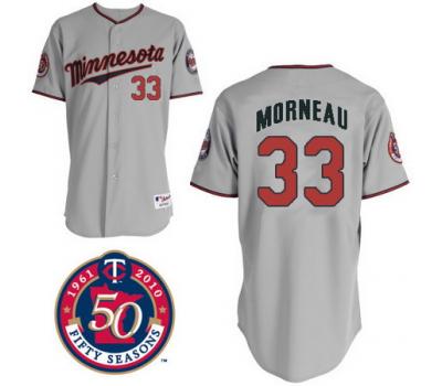 Justin Morneau Minnesota Twins gray jersey