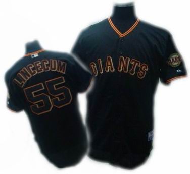 Tim Lincecum San Francisco Giants black jersey