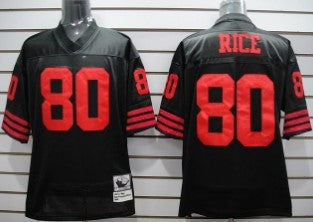 Jerry Rice San Francisco 49ers black Throwback jersey