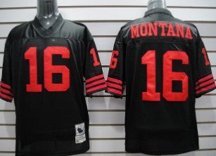 Joe Montana San Francisco 49ers black Throwback jersey
