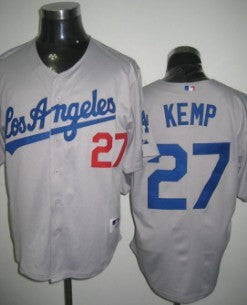 Matt Kemp Los Angeles Dodgers grey jersey