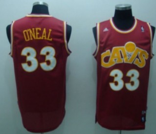 Shaquille O'neal CavFanatic Cleveland Cavaliers red Throwback jersey