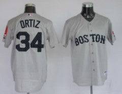 David Ortiz Boston Red Sox grey jersey