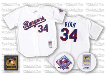 Nolan Ryan Texas Rangers white Throwback jersey