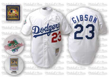 Kirk Gibson Los Angeles Dodgers white Throwback jersey