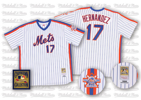 Keith Hernandez New York Mets white Throwback jersey