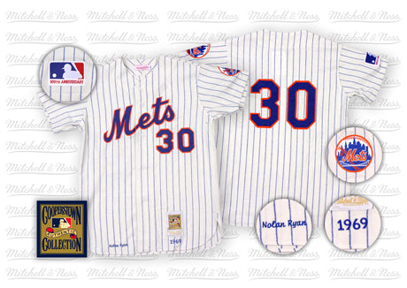 Nolan Ryan New York Mets white Throwback jersey