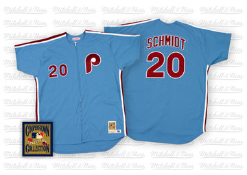 Mike Schmidt Philadelphia Phillies blue Throwback jersey