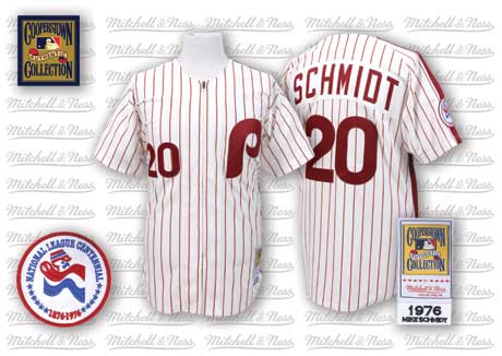 Mike Schmidt Philadelphia Phillies white Throwback jersey