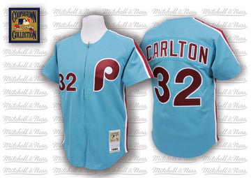 Steve Carlton Philadelphia Phillies blue Throwback jersey