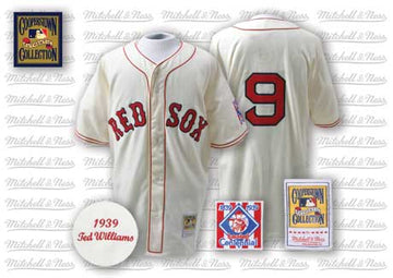 Ted Williams Boston Red Sox cream jersey