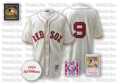 Ted Williams Boston Red Sox cream jersey