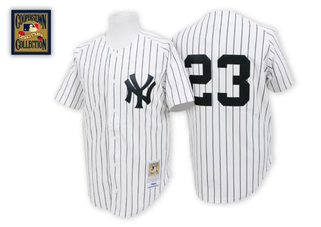 Don Mattingly New York Yankees white Throwback jersey