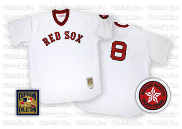 Carl Yastrzemski Boston Red Sox white Throwback jersey