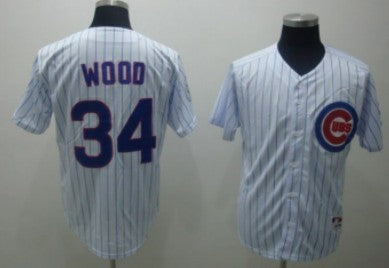 Wood Chicago Cubs white jersey
