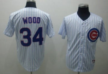 Wood Chicago Cubs white jersey