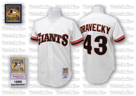 Dave Dravecky San Francisco Giants white Throwback jersey