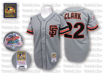 Will Clark San Francisco Giants gray Throwback jersey