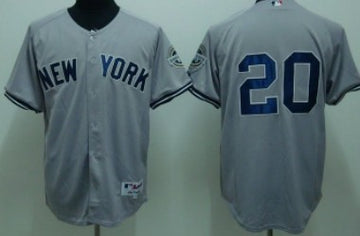Posada New York Yankees gray jersey