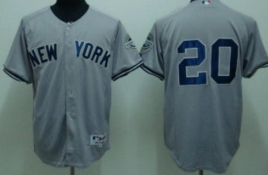 Posada New York Yankees gray jersey
