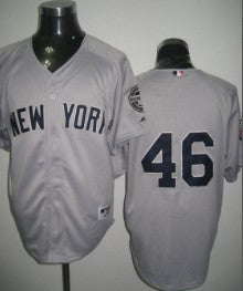 Pettitte New York Yankees gray jersey