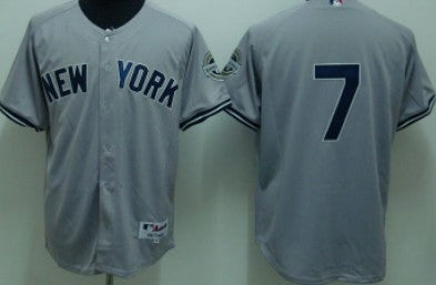 Mickey Mantle New York Yankees gray jersey