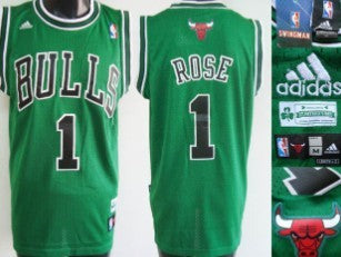 Derrick Rose Chicago Bulls green jersey