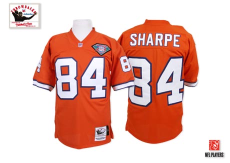 Shannon Sharpe Denver Broncos orange Throwback jersey
