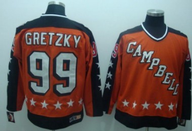 Wayne Gretzky Edmonton Oilers orange All-Star jersey