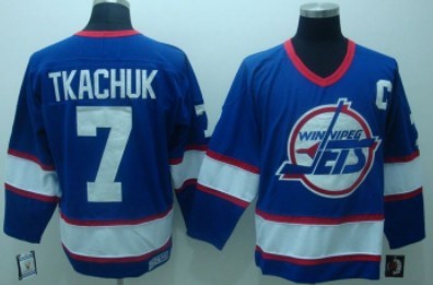 Keith Tkachuk Winnipeg Jets navy Throwback jersey