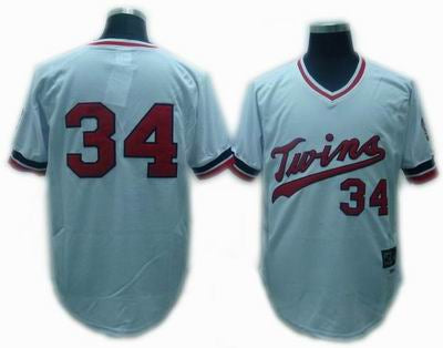 Puckett Full Minnesota Twins white Throwback jersey
