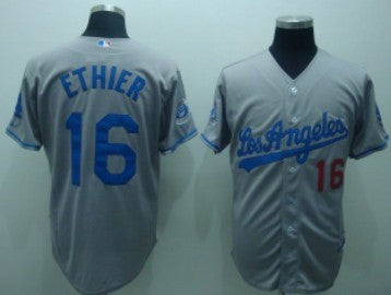 Andre Ethier Los Angeles Dodgers gray jersey