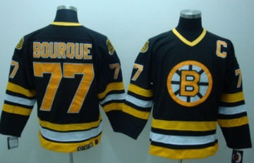 Ray Bourque Boston Bruins black Throwback jersey