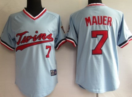 Joe Mauer Minnesota Twins blue jersey