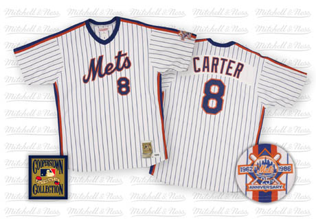 Gary Carter New York Mets white Throwback jersey