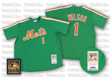 Mookie Wilson New York Mets green Throwback jersey