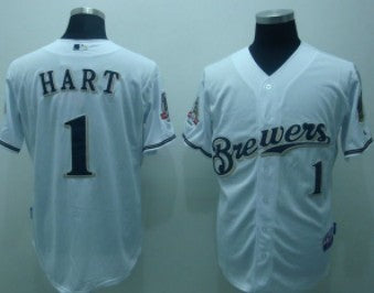 Corey Hart Milwaukee Brewers white jersey