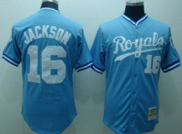 Bo Jackson Kansas City Royals blue Throwback jersey